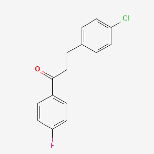molecular formula C15H12ClFO B1314908 3-(4-Chlorophenyl)-4'-fluoropropiophenone CAS No. 56201-99-1