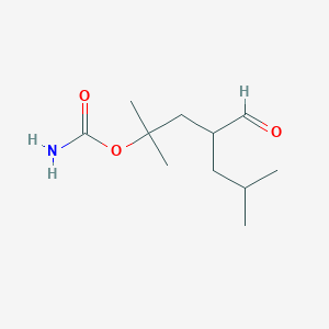 molecular formula C11H21NO3 B13149081 4-Formyl-2,6-dimethylheptan-2-ylcarbamate 