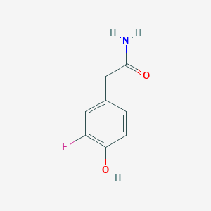 molecular formula C8H8FNO2 B13149134 2-(3-Fluoro-4-hydroxyphenyl)acetamide CAS No. 343867-09-4