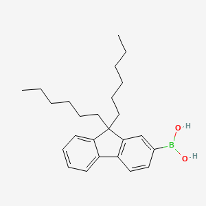 molecular formula C25H35BO2 B1314930 (9,9-Dihexyl-9H-fluoren-2-yl)boronic acid CAS No. 371193-08-7