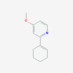 molecular formula C12H15NO B13149343 2-(Cyclohex-1-en-1-yl)-4-methoxypyridine 