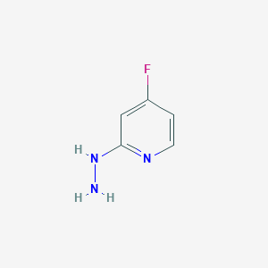molecular formula C5H6FN3 B1314935 4-Fluoro-2-hydrazinylpyridine CAS No. 837364-92-8