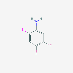 molecular formula C6H4F2IN B1314946 4,5-Difluoro-2-iodoaniline CAS No. 847685-01-2