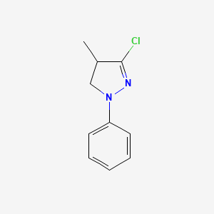 3-Chloro-4-methyl-1-phenyl-4,5-dihydro-1H-pyrazole