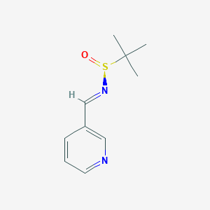 molecular formula C10H14N2OS B1314956 (S)-2-Methyl-N-(pyridin-3-ylmethylene)-propane-2-sulfinamide 