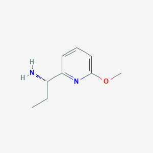 molecular formula C9H14N2O B13149615 (S)-1-(6-Methoxypyridin-2-yl)propan-1-amine 