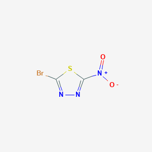 molecular formula C2BrN3O2S B1314983 2-Bromo-5-nitro-1,3,4-thiadiazole CAS No. 22758-10-7