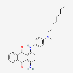 molecular formula C29H33N3O2 B13149987 1-Amino-4-((4-(methyl(octyl)amino)phenyl)amino)anthracene-9,10-dione CAS No. 89132-99-0