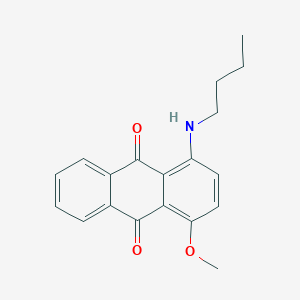 molecular formula C19H19NO3 B13150107 1-(Butylamino)-4-methoxyanthracene-9,10-dione CAS No. 82874-66-6