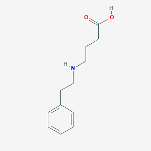 molecular formula C12H17NO2 B1315014 Butanoic acid, 4-[(2-phenylethyl)amino]- CAS No. 73343-87-0