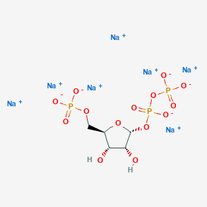 molecular formula C5H8Na7O14P3+2 B13150179 heptasodium;[(2R,3S,4R,5R)-3,4-dihydroxy-5-[oxido(phosphonatooxy)phosphoryl]oxyoxolan-2-yl]methyl phosphate 