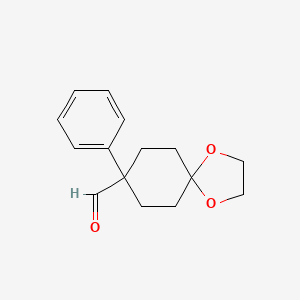 8-Phenyl-1,4-dioxaspiro[4.5]decane-8-carbaldehyde