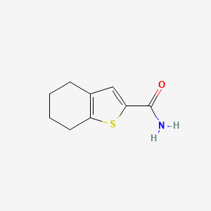 molecular formula C9H11NOS B1315036 4,5,6,7-Tetrahydrobenzo[b]thiophene-2-carboxamide CAS No. 57021-58-6