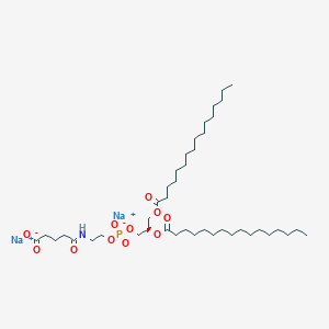 molecular formula C42H78NNa2O11P B13150392 disodium;5-[2-[[(2R)-2,3-di(hexadecanoyloxy)propoxy]-oxidophosphoryl]oxyethylamino]-5-oxopentanoate 