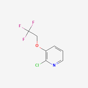 molecular formula C7H5ClF3NO B1315040 2-氯-3-(2,2,2-三氟乙氧基)吡啶 CAS No. 256473-04-8