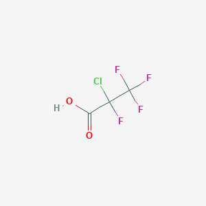 molecular formula C3HClF4O2 B1315043 2-氯-2,3,3,3-四氟丙酸 CAS No. 6189-02-2