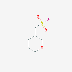molecular formula C6H11FO3S B13150448 (Oxan-3-yl)methanesulfonyl fluoride 