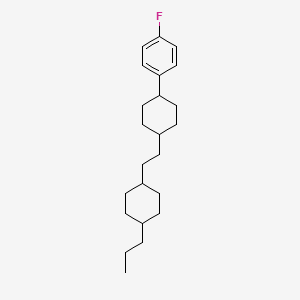 molecular formula C23H35F B1315047 1-Fluoro-4-(trans-4-(2-(trans-4-propylcyclohexyl)ethyl)cyclohexyl)benzene CAS No. 91162-04-8