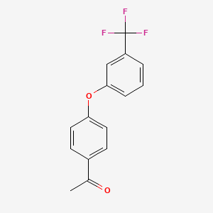 molecular formula C15H11F3O2 B1315059 1-[4-[3-(Trifluoromethyl)phenoxy]phenyl]ethanone CAS No. 63349-66-6