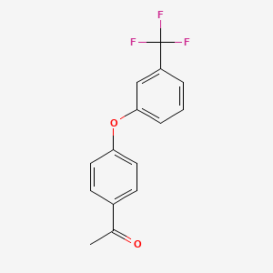 B1315059 1-{4-[3-(Trifluoromethyl)phenoxy]phenyl}ethan-1-one CAS No. 63349-66-6