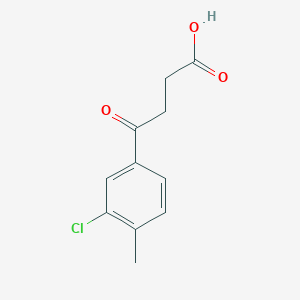 molecular formula C11H11ClO3 B1315061 4-(3-Chloro-4-methylphenyl)-4-oxobutanoic acid CAS No. 62903-06-4