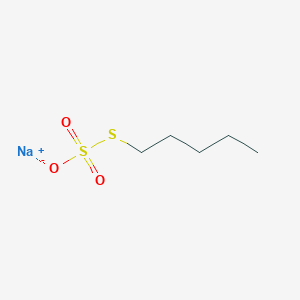 molecular formula C5H11NaO3S2 B13150647 SodiumS-pentylsulfurothioate 