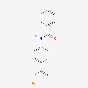molecular formula C15H12BrNO2 B1315067 N-[4-(2-bromoacetyl)phenyl]benzamide CAS No. 59659-99-3