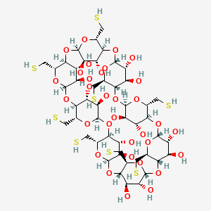 molecular formula C48H80O32S8 B13150737 Mercaptogamma-cyclodextrin 