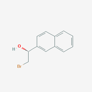 molecular formula C12H11BrO B13150782 (1R)-2-bromo-1-(2-naphthyl)ethanol 