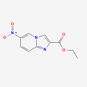 molecular formula C10H9N3O4 B1315101 Ethyl 6-nitroimidazo[1,2-a]pyridine-2-carboxylate CAS No. 38923-08-9