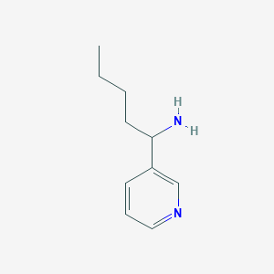 molecular formula C10H16N2 B1315103 1-(Pyridin-3-yl)pentan-1-amine CAS No. 343271-89-6