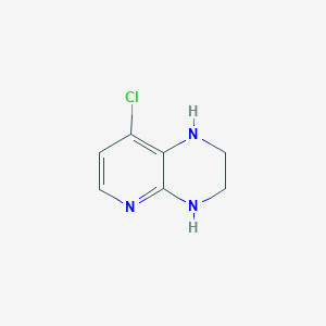 molecular formula C7H8ClN3 B13151096 8-Chloro-1,2,3,4-tetrahydropyrido[2,3-b]pyrazine 