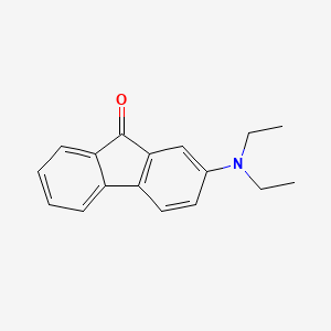molecular formula C17H17NO B13151186 2-(diethylamino)-9H-fluoren-9-one CAS No. 139263-33-5