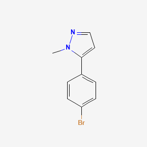 molecular formula C10H9BrN2 B1315128 5-(4-Bromophenyl)-1-methyl-1H-pyrazole CAS No. 73387-52-7