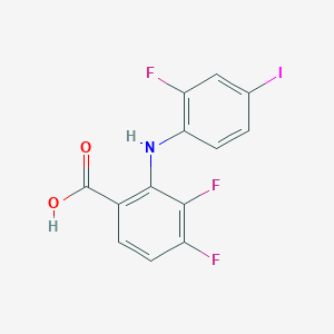molecular formula C13H7F3INO2 B131513 3,4-Difluoro-2-((2-fluoro-4-iodophenyl)amino)benzoic acid CAS No. 391211-97-5