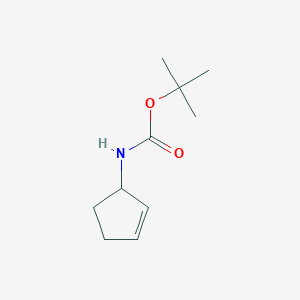 molecular formula C10H17NO2 B131515 1-N-boc-amino-2-cyclopentene CAS No. 156731-34-9
