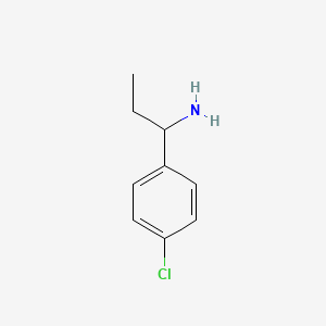 molecular formula C9H12ClN B1315154 1-(4-Chlorophenyl)propan-1-amine CAS No. 74788-46-8