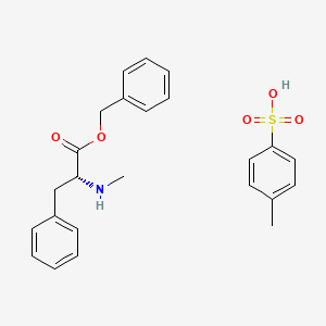 molecular formula C24H27NO5S B13151572 N-Me-D-Phe-OBzl.TosOH 