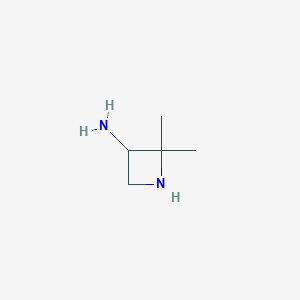 molecular formula C5H12N2 B131516 2,2-Dimethylazetidin-3-amine CAS No. 149105-89-5