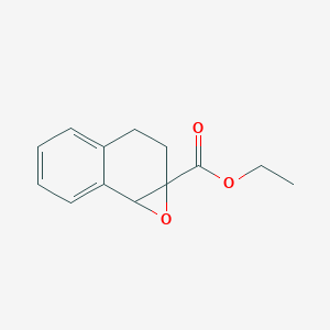 molecular formula C13H14O3 B1315169 Ethyl 1a,2,3,7b-tetrahydronaphtho-[1,2-b]oxirene-1a-carboxylate 