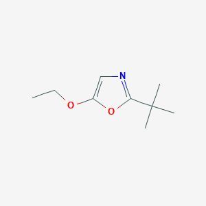 molecular formula C9H15NO2 B1315177 2-(1,1-二甲基乙基)-5-乙氧基恶唑 CAS No. 69213-43-0