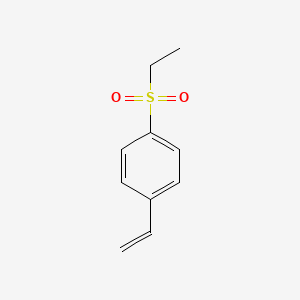 molecular formula C10H12O2S B13151841 Benzene,1-ethenyl-4-(ethylsulfonyl)- 