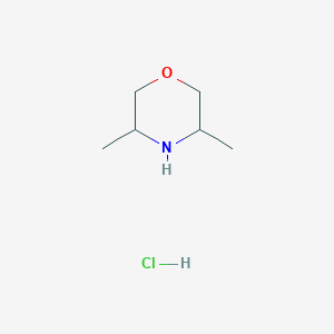 molecular formula C6H14ClNO B1315185 3,5-Dimethylmorpholine hydrochloride CAS No. 256518-81-7