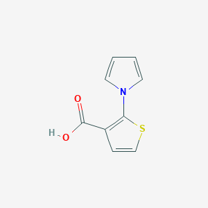 molecular formula C9H7NO2S B1315186 2-(1H-Pyrrol-1-yl)thiophene-3-carboxylic acid CAS No. 79242-76-5