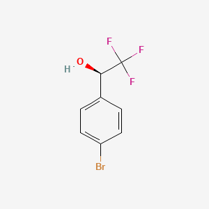 molecular formula C8H6BrF3O B1315197 (R)-1-(4-bromophenyl)-2,2,2-trifluoroethanol CAS No. 80418-12-8