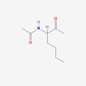 N-(2-oxoheptan-3-yl)acetamide