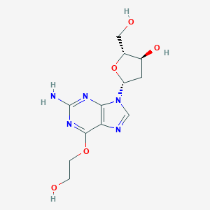 molecular formula C12H17N5O5 B131521 2'-Deoxy-O(6)-(2-hydroxyethyl)guanosine CAS No. 111447-35-9
