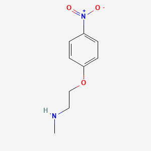 molecular formula C9H12N2O3 B1315212 4-Nitro-(2-methylaminoethoxy)benzene CAS No. 60814-17-7