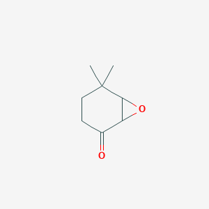 molecular formula C8H12O2 B1315213 5,5-Dimethyl-7-oxabicyclo[4.1.0]heptan-2-one CAS No. 1074-26-6