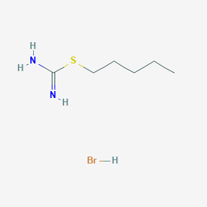 molecular formula C6H15BrN2S B1315215 (Pentylsulfanyl)methanimidamide hydrobromide CAS No. 4270-00-2